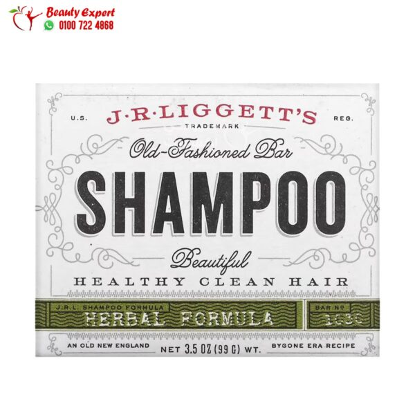 لوح جي آر ليغيتس شامبو بالجوجوبا والنعناع 99 جم J.R. Liggett’s, Old Fashioned Shampoo Bar