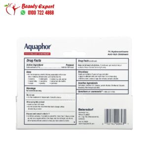 Aquaphor itch relief cream