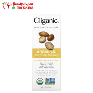 زيت ارغان كليغانيك النقي والطبيعي 100% (120 مل) Cliganic Organic Argan Oil 100% Pure & Natural