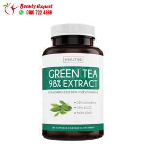 حبوب الشاى الاخضر للتخسيس بنسبة 98% 120 كبسولة Healths Harmony Green Tea