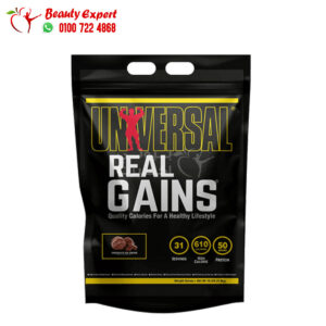 ‎Real Gainer Supplement For Weight Gain Universal Nutrition Chocolate Ice Cream 4.8 kg Real Gains Universal Nutrition ‎