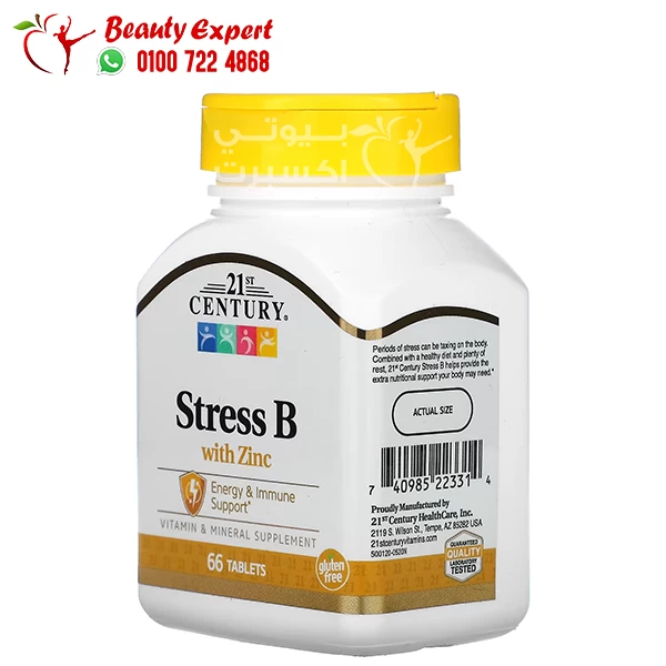 21st Century Stress b with Zinc energy and immune support - 66 tablets - Image 2