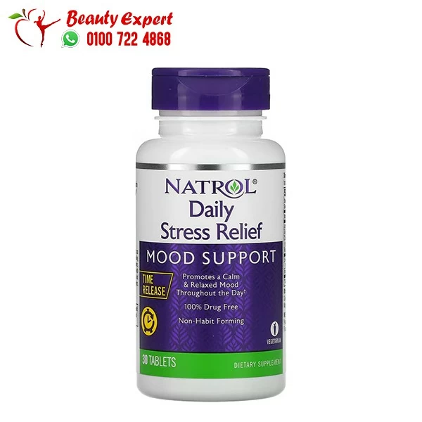Natrol Daily Stress Relief, Time Release, 30 Tablets (1) Natrol daily stress relief Time Release 30 Tablets - Image 1