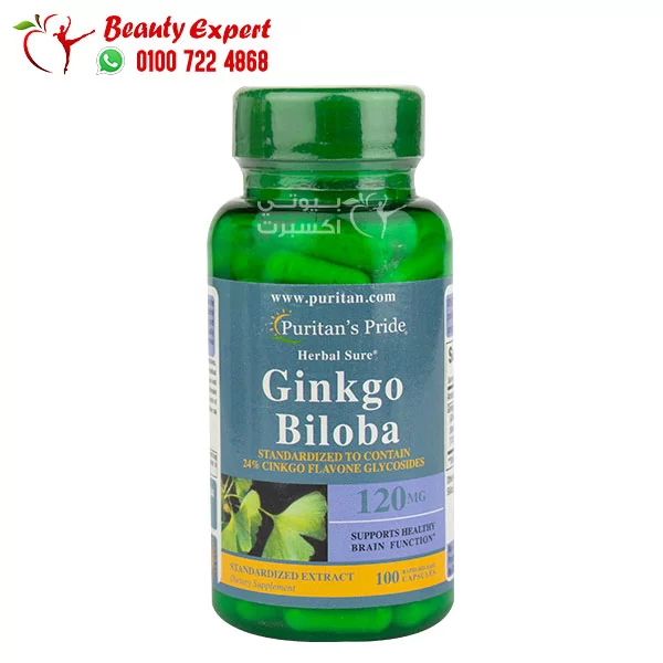 ginko biloba capsules puritan pride brain health capsules 100 caps - Image 1