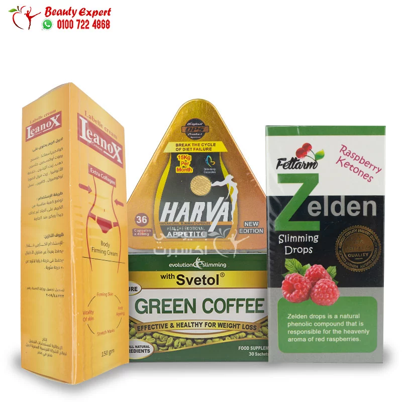 Intensive slimming course New Harva gold capsules course for slimming + Lenox cream + Zelden drops + Svitol herbs - Image 1