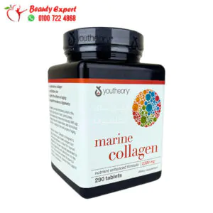 كولاجين بحري حبوب لصحة البشرة والجلد والمفاصل 500 مجم 290 قرصًا Marine Collagen Youtheory