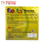 الواقي الذكري فيستا لتعزيز المتعة والإثارة بنكهة الموز من فييستا 3 قطع - Fiesta Banana - Ribbed & Flavoured Condoms