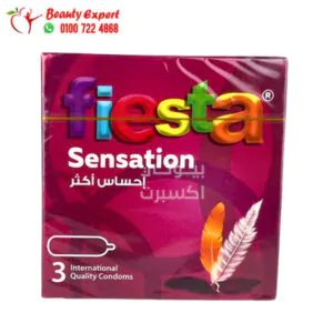 فيستا واقي ذكري للرجال لضمان المتعة والإثارة رفيع للغاية Fiesta Sensation Ultra Thin Condom