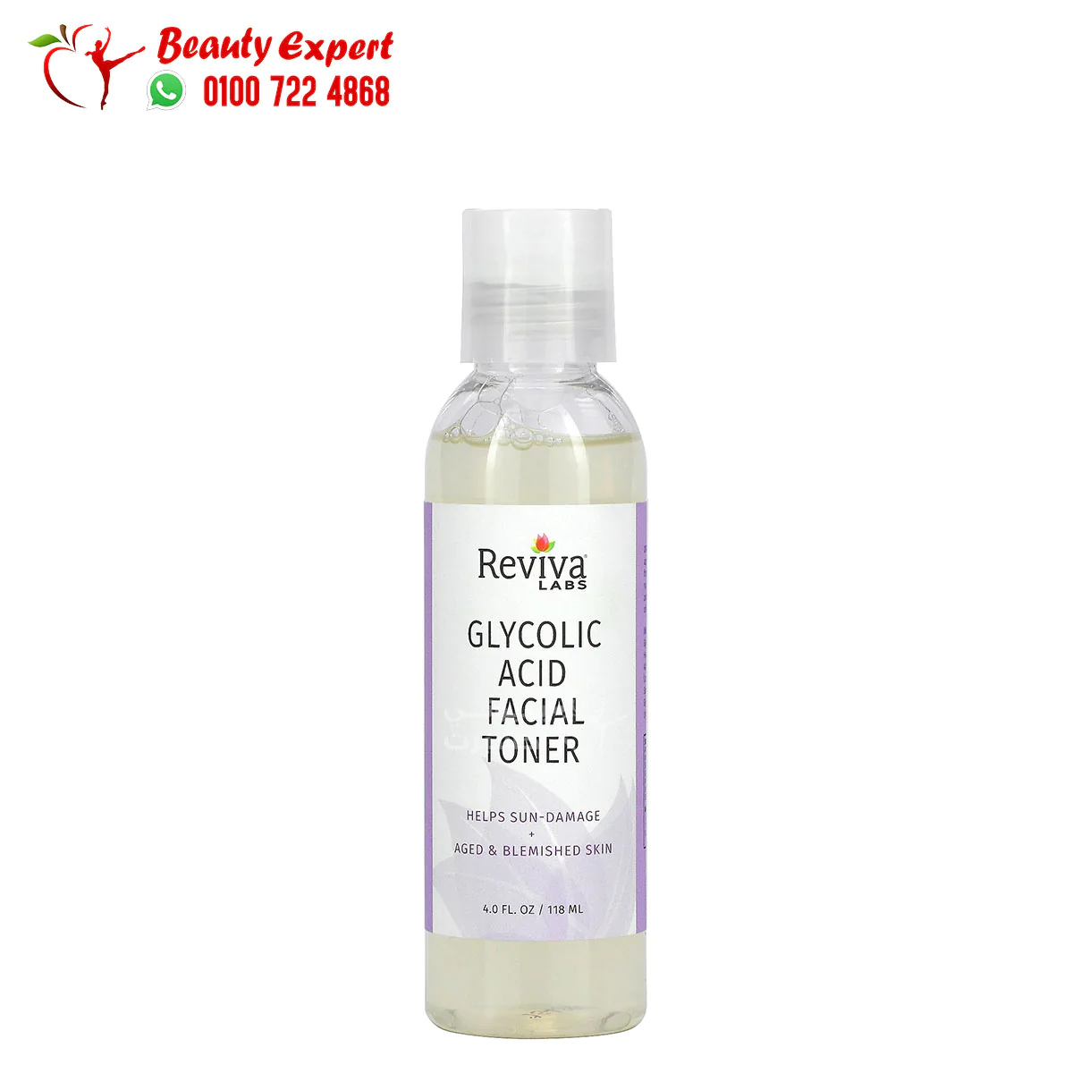 Reviva Labs, Glycolic Acid Facial Toner, 4 fl oz (118 ml) (1) Glycolic Acid Facial Toner